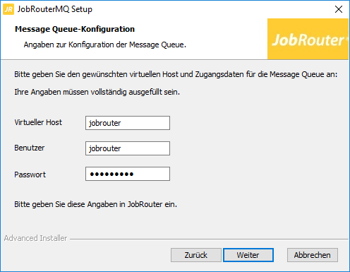 Message Queue-Konfiguration