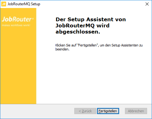 Installation durchgeführt