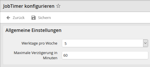 Allgemeine Einstellungen Allgemeine Einstellungen
