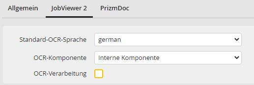 Viewer konfigurieren: Registerkarte JobViewer 2