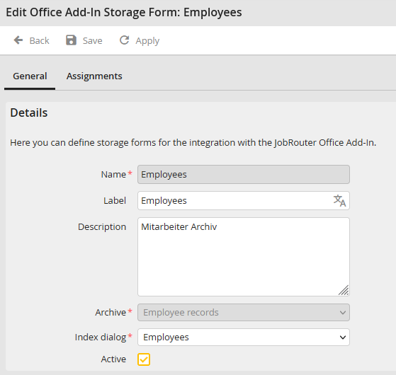 Storage mask configuration