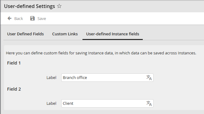 Creating user-defined instance fields Creating user-defined instance fields