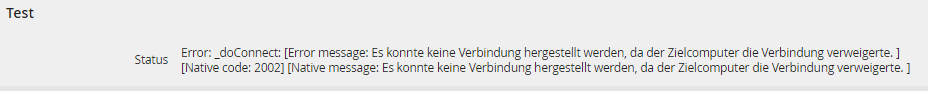Test an import connection