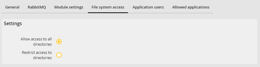 Edit instance tab: file system Edit instance tab: file system