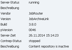Status information