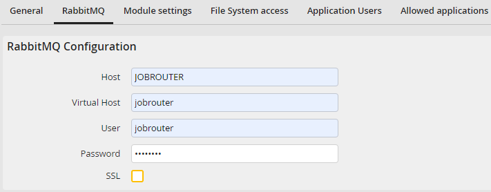 Edit instance tab RabbitMQ Edit instance tab RabbitMQ