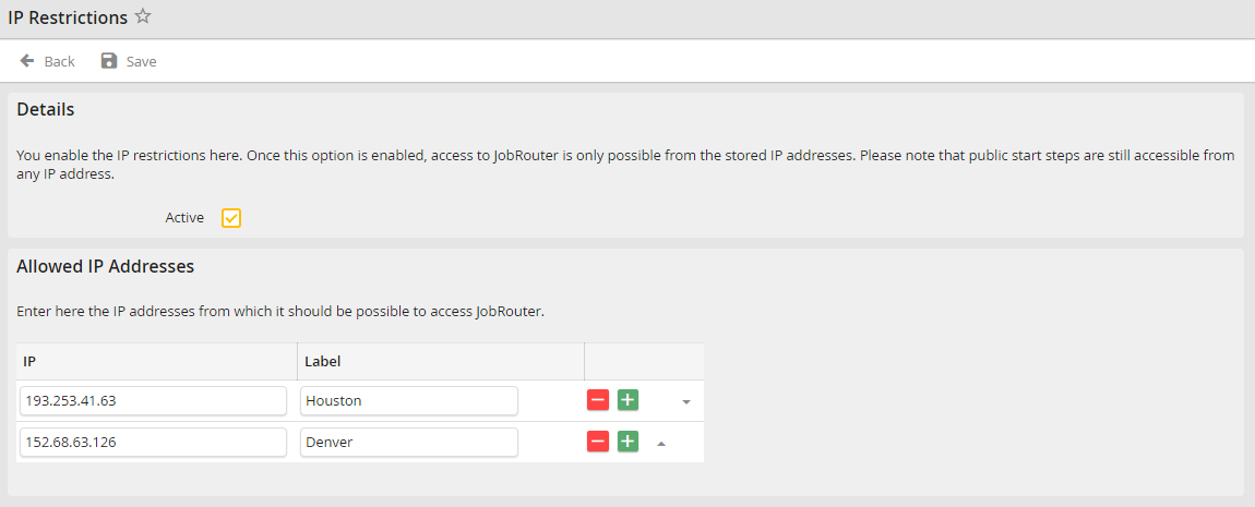 IP restrictions
