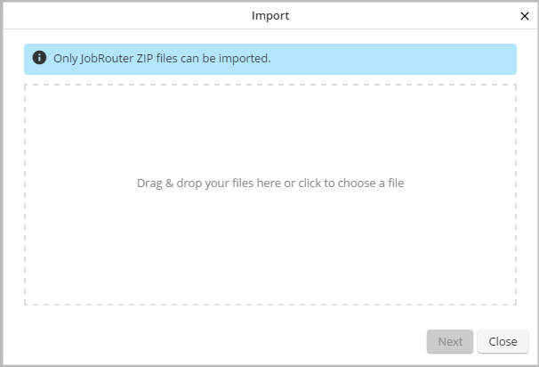 Import table: Upload file Import table: Upload file