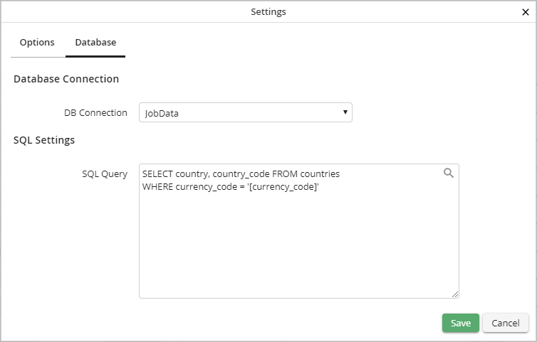 Display type List: Extended settings