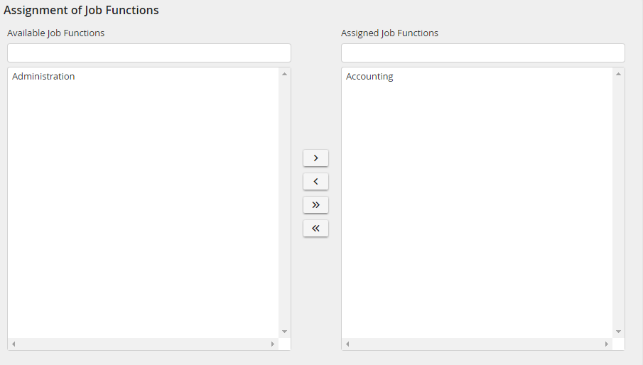 Job function assignment