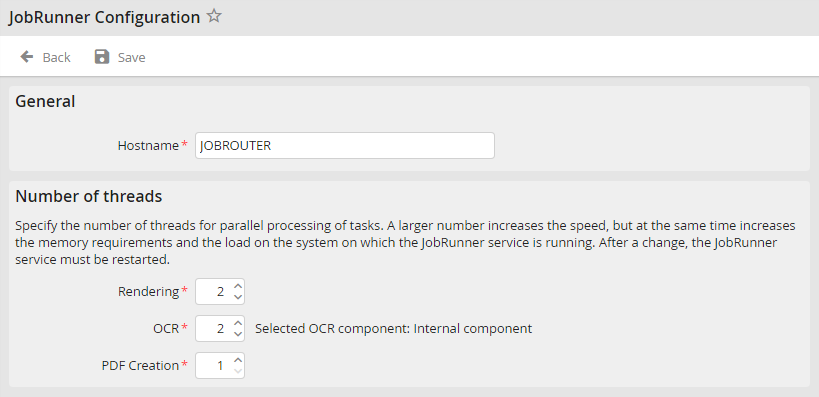 JobRunner Configuration JobRunner Configuration