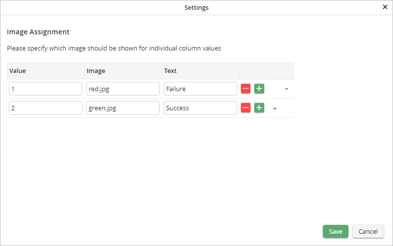 Image Assignment Settings
