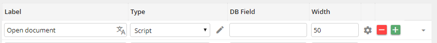 Ergebnisspalte vom Typ Script