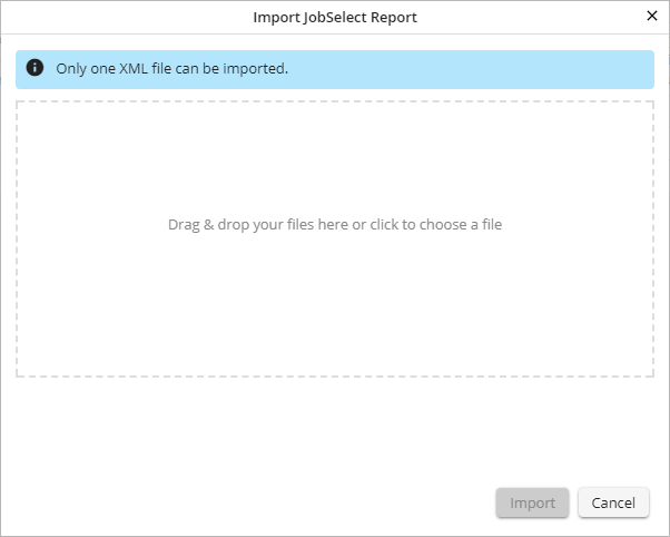 Importing a report