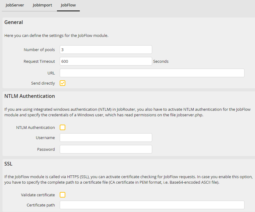 JobServer configuration - JobFlow JobServer configuration - JobFlow