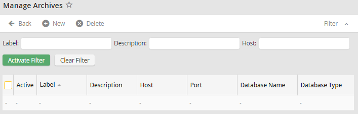 Instance archive overview