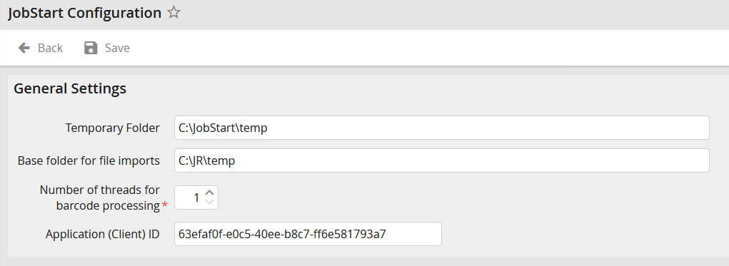 JobStart-Configuration