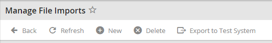 Export to Test/Productive System button
