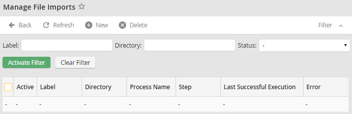Managing file imports Managing file imports