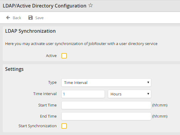 LDAP synchronization LDAP synchronization