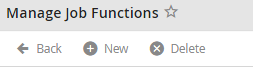 Creating a new Job Function
