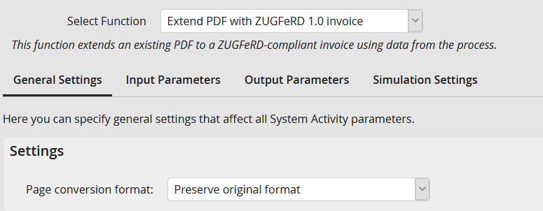 Page conversion format