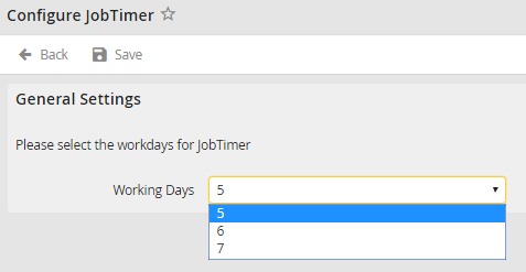 Select workdays Select workdays
