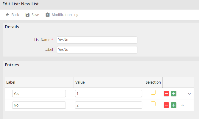 Creating or Modifying a List Creating or Modifying a List