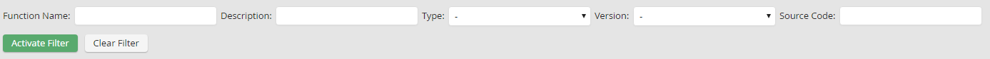 Filtering PHP Functions Filtering PHP Functions