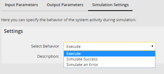 Simulation settings