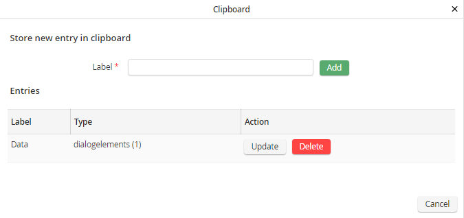 Form Designer - Updating an entry of the clipboard. Form Designer - Updating an entry of the clipboard.