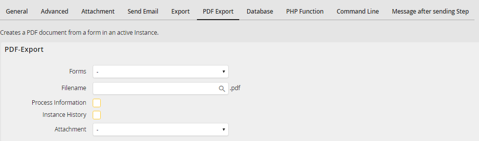 PDF export