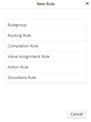 Rules types overview Rules types overview