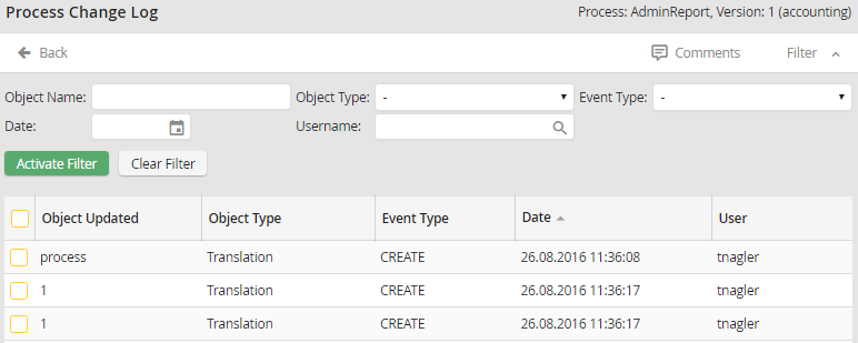 Change Log
