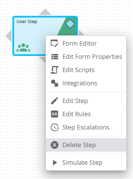 Delete step