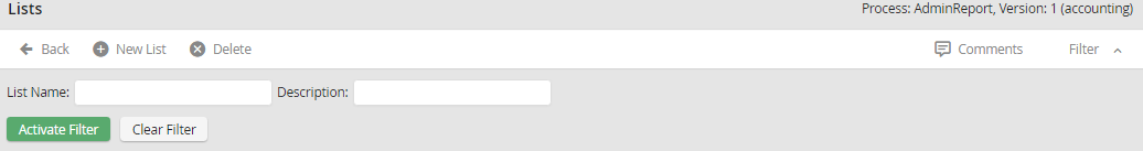 Filtering Lists Filtering Lists