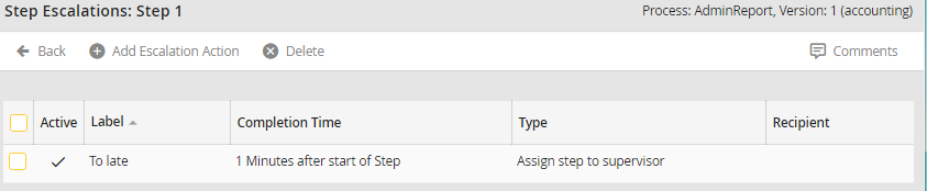 Step Escalations Step Escalations