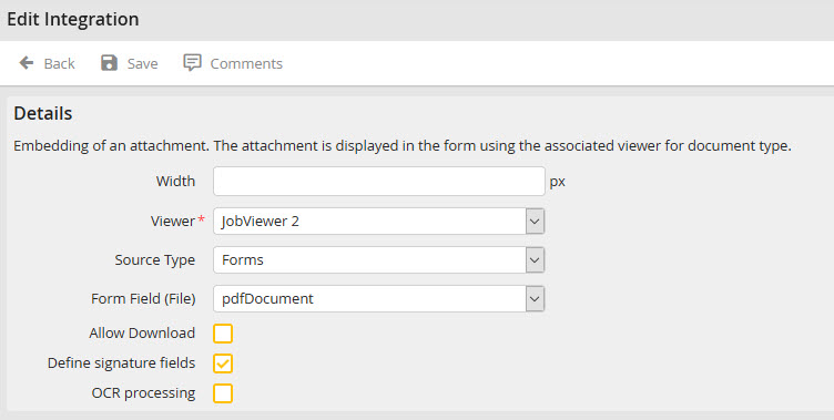 Edit Integration Edit Integration
