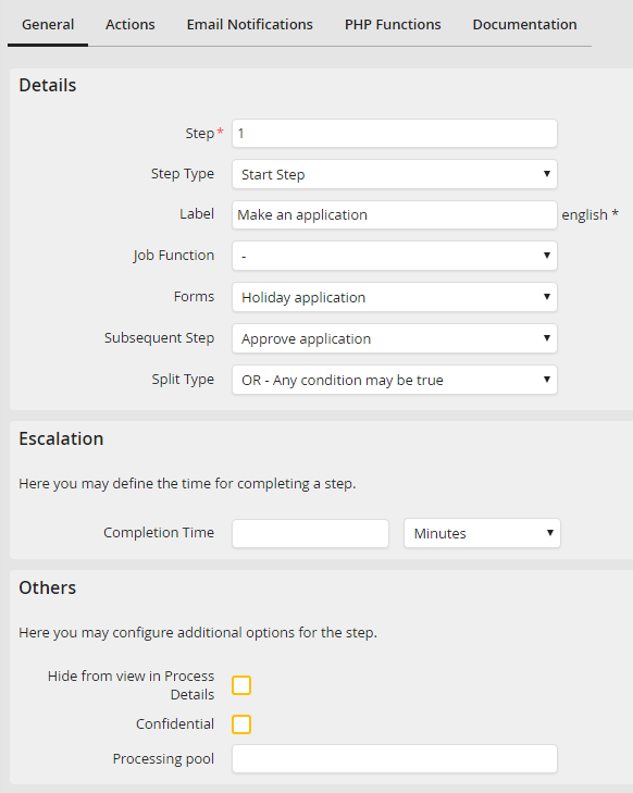 Create and edit a user step