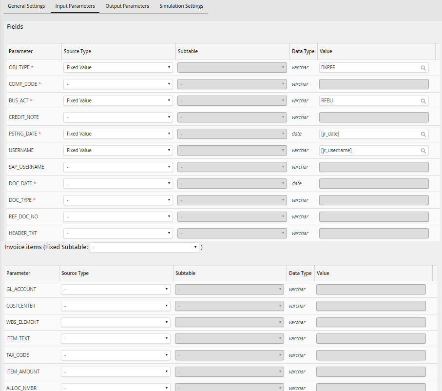 SystemactionPostDocumentInput