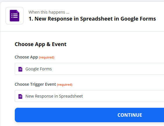 Google Forms App & Event Google Forms App & Event